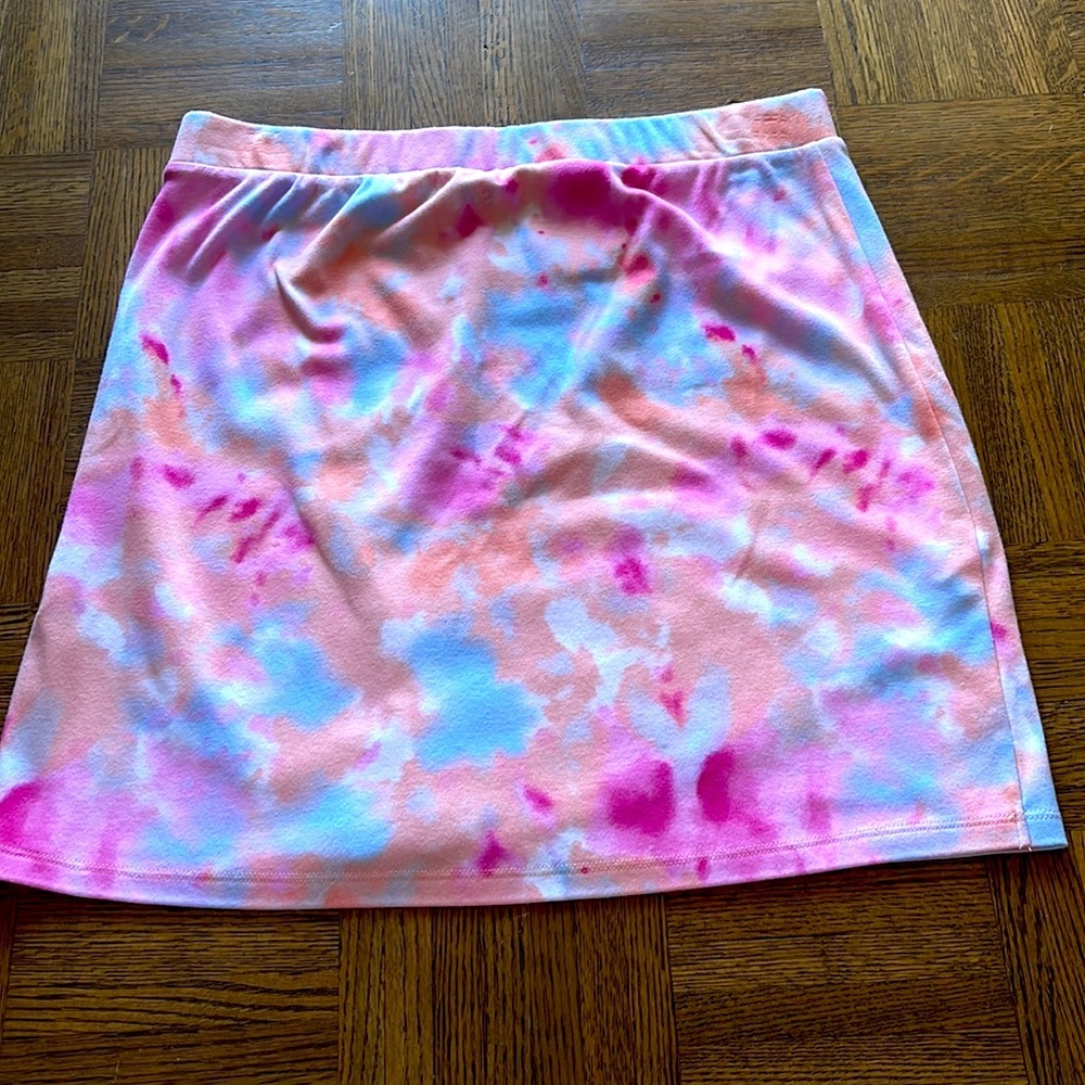 Tye Dye Colorful Mini Cotton Skirt - Picture 6 of 8